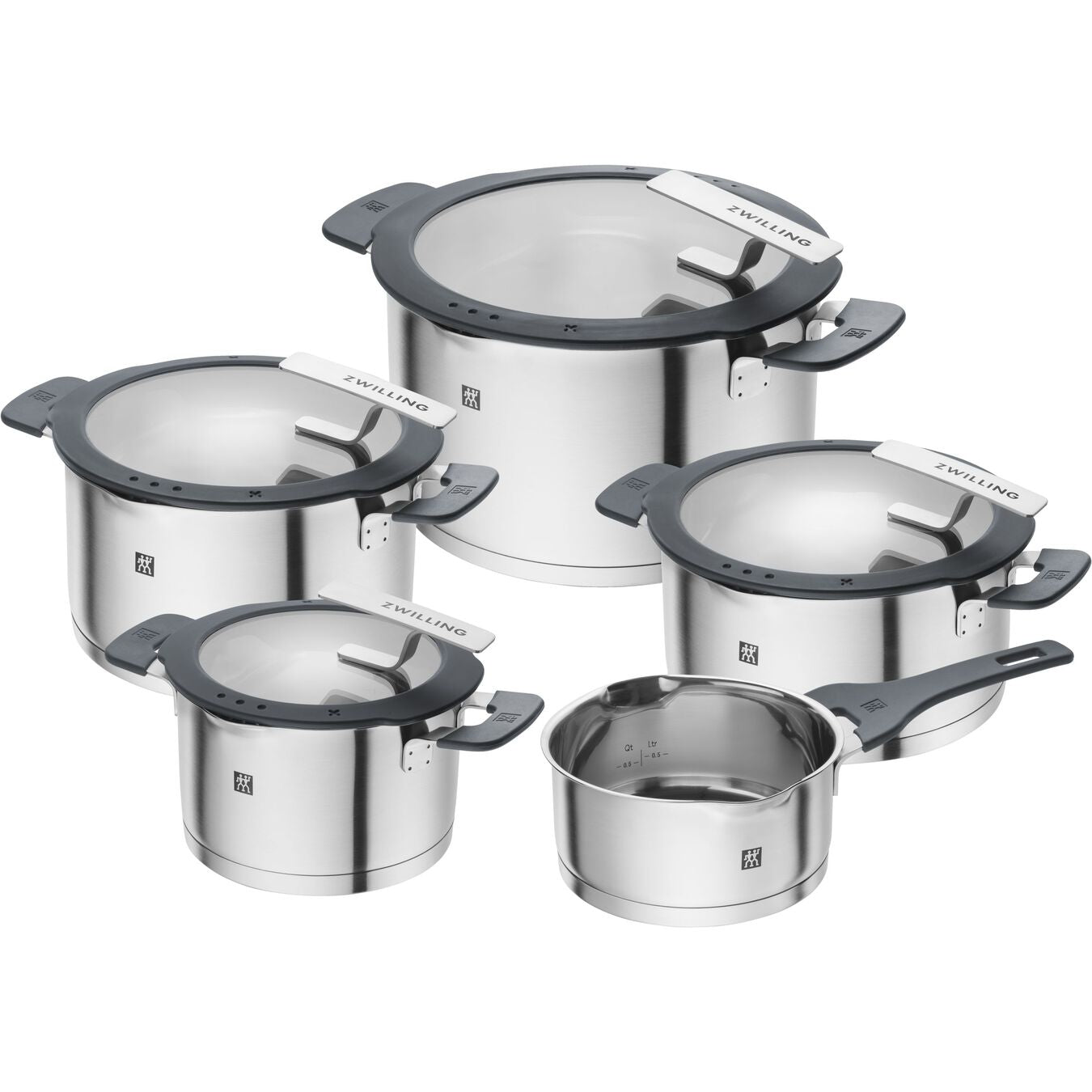 ZWILLING Kochtopf Simplify – Edelstahl, Schwarz
