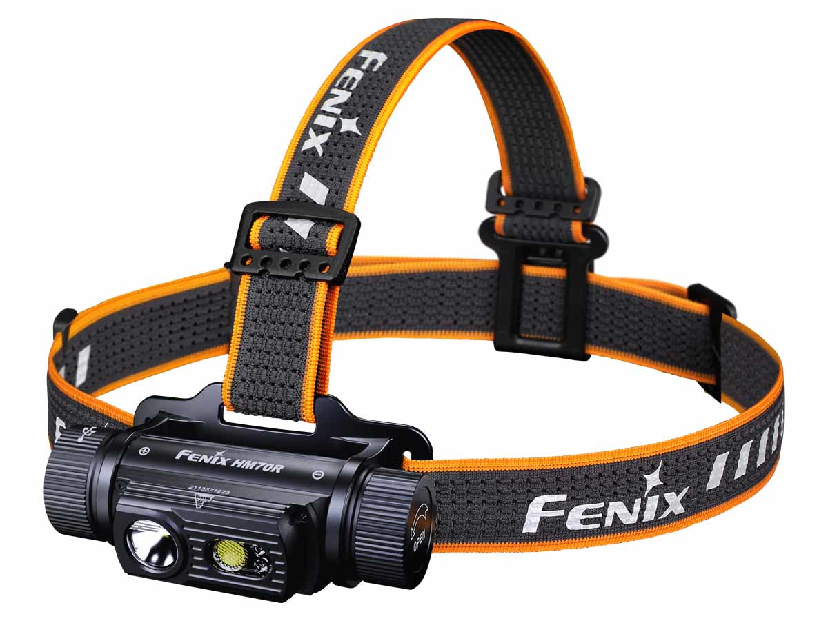 Fenix Stirnlampe HM70R – 1600 lm, 200 m, IP68, Laufzeit 100 h – Schwarz