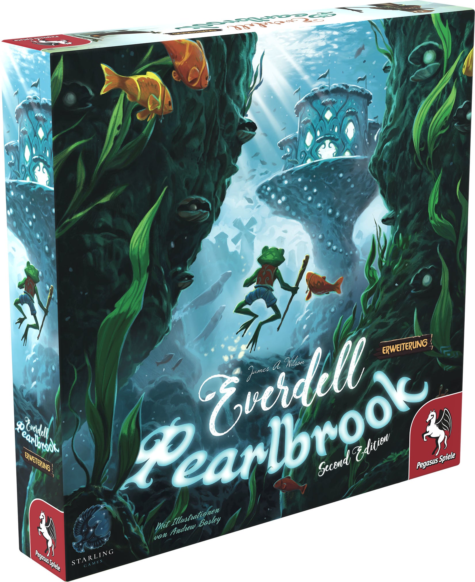 Pegasus Everdell: Pearlbrook – Erweiterung, für Everdell, 2–4 Spieler, ab 10 Jahren, 90–120 Min., DE
