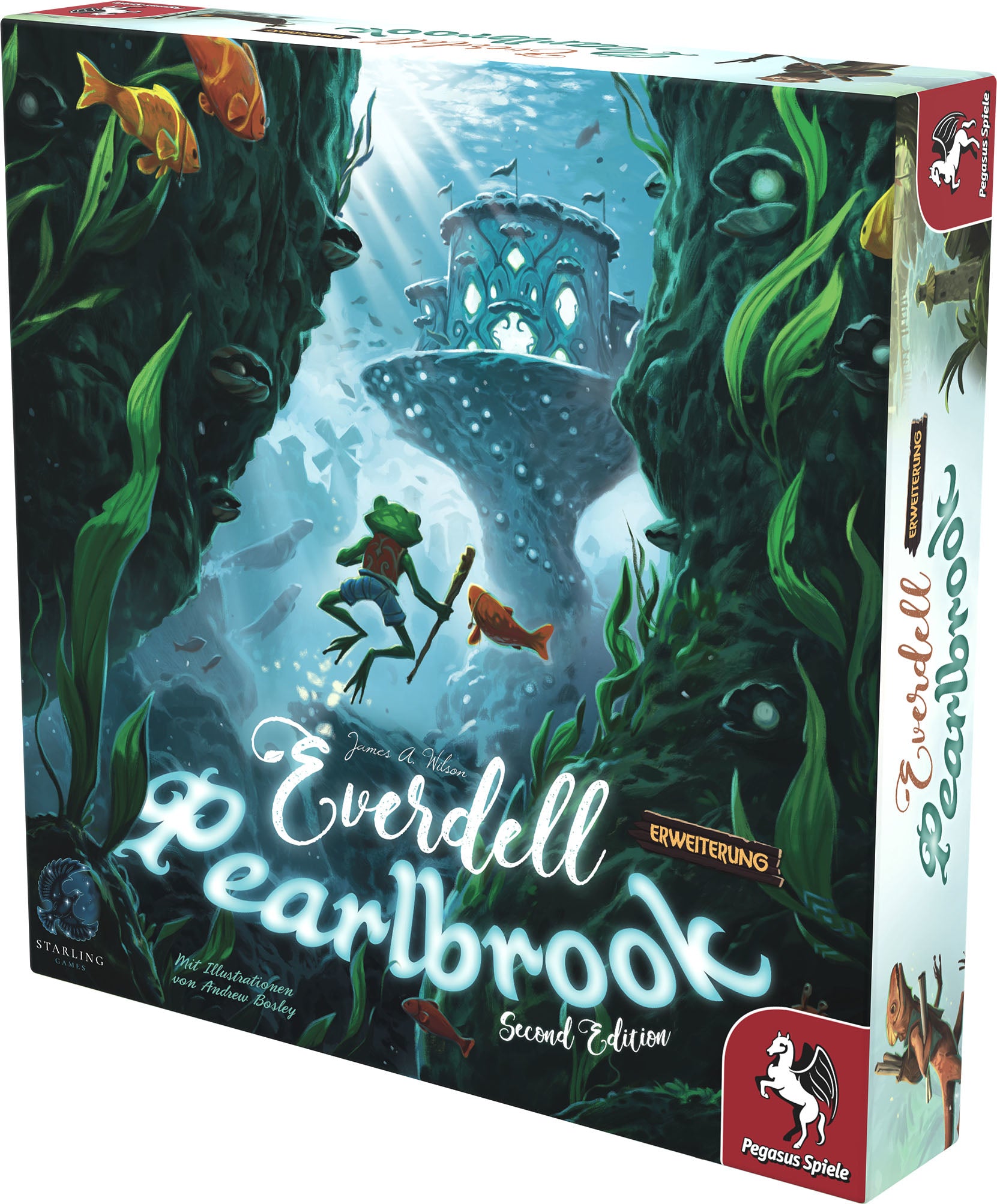 Pegasus Everdell: Pearlbrook – Erweiterung, für Everdell, 2–4 Spieler, ab 10 Jahren, 90–120 Min., DE