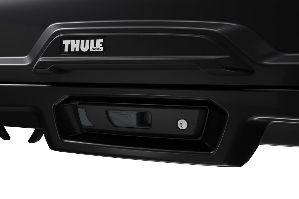 Thule Dachbox Vector M – 360 l, abschliessbar – für WingBar Evo/ProBar Evo/WingBar und andere – schwarz metallic