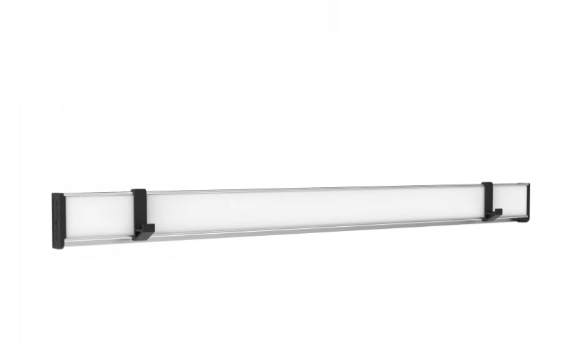 MAUL Klemmschiene MAULtalent – für Papier 80 g/m²–1 mm – magnethaftend – silber – Aluminium – 500×42 mm