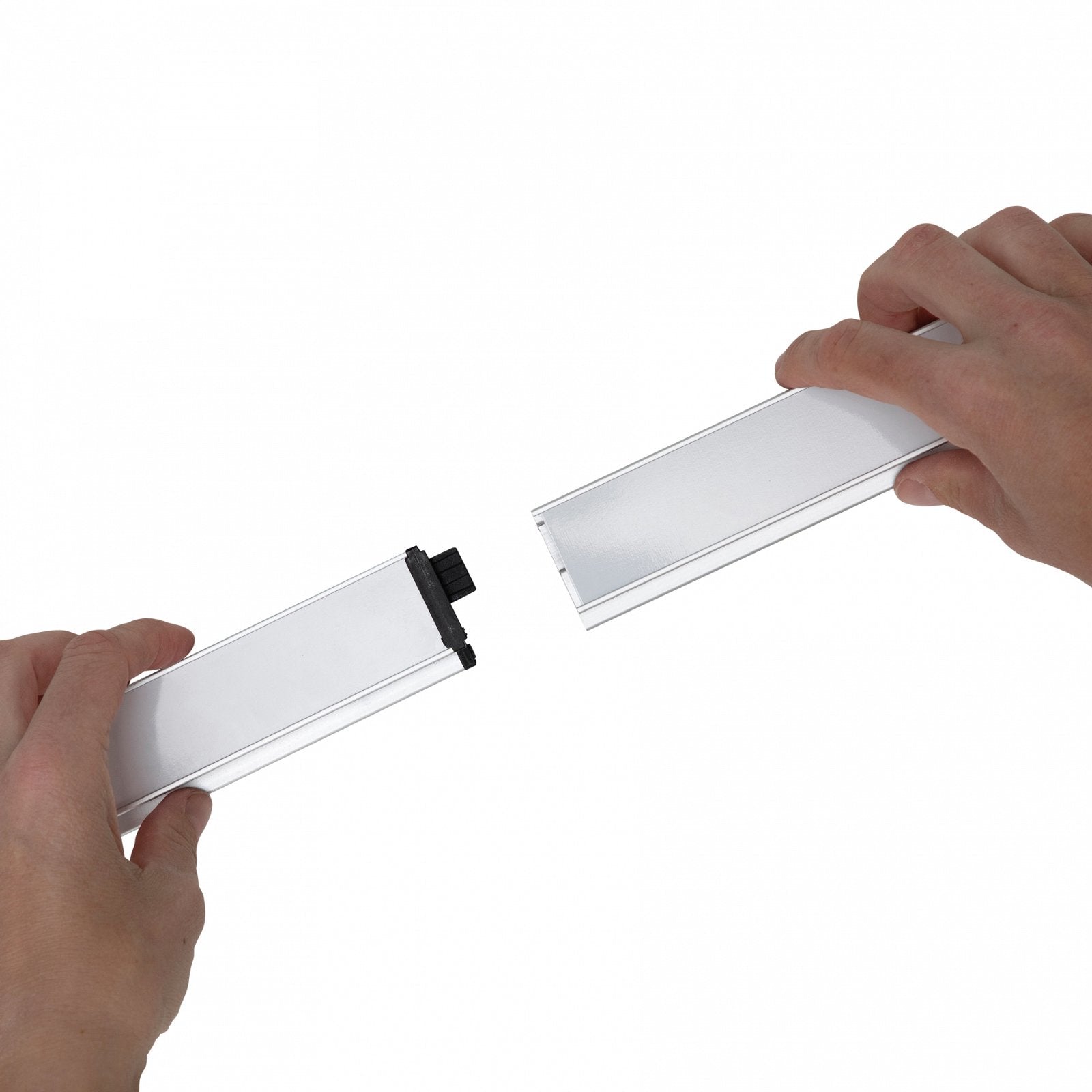 MAUL Klemmschiene MAULtalent – für Papier 80 g/m²–1 mm – magnethaftend – silber – Aluminium – 500×42 mm
