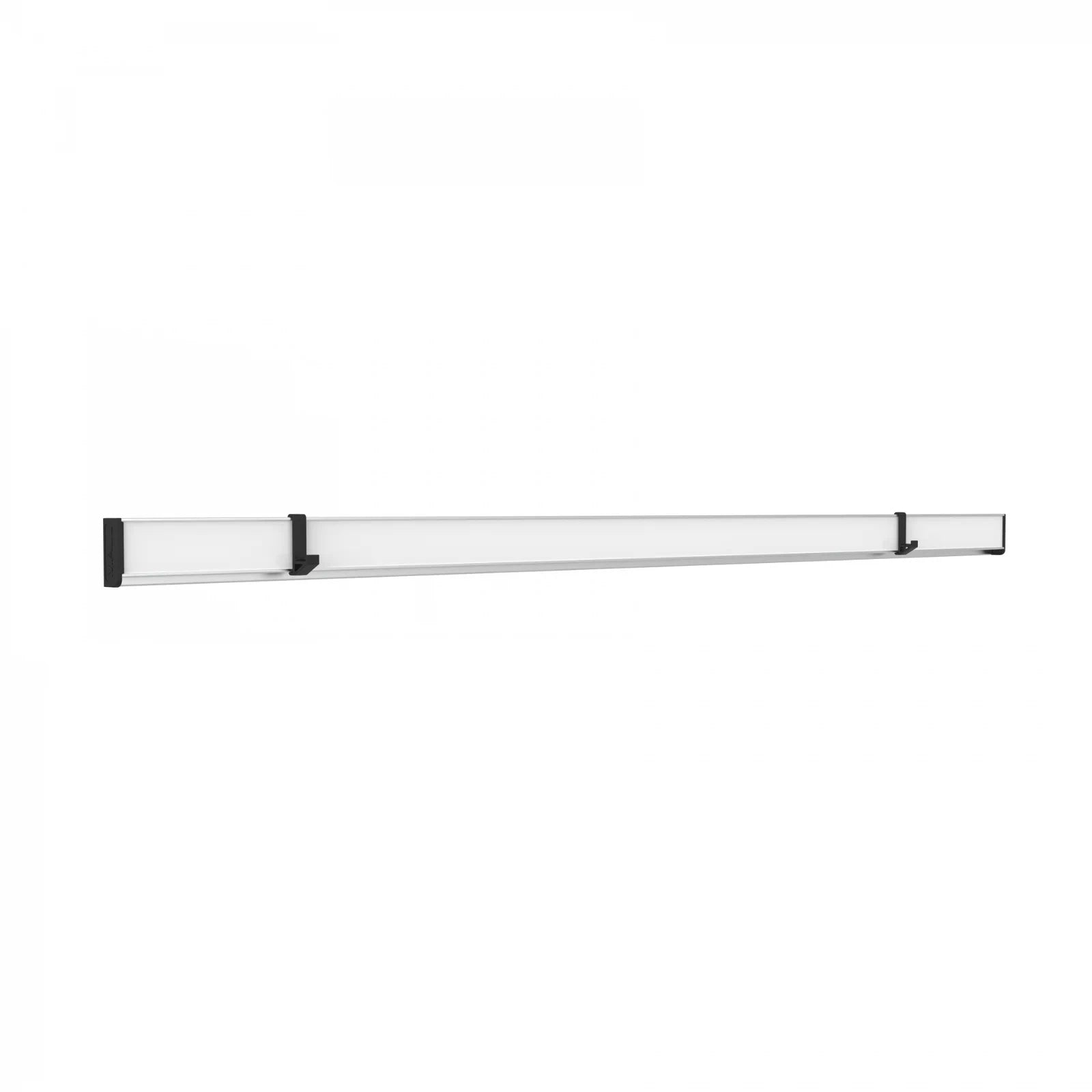 MAUL Wandhalterung 6248408 – durchgeschraubt, magnethaftend, mit 2 Haken – Silber – Aluminium – 1'000×42 mm
