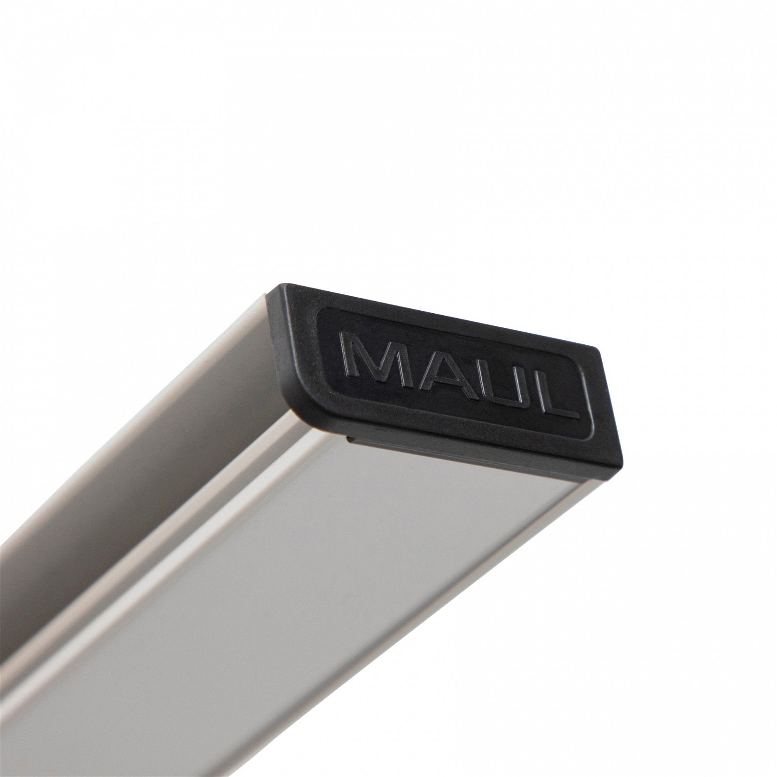 MAUL Wandhalterung 6248408 – durchgeschraubt, magnethaftend, mit 2 Haken – Silber – Aluminium – 1'000×42 mm