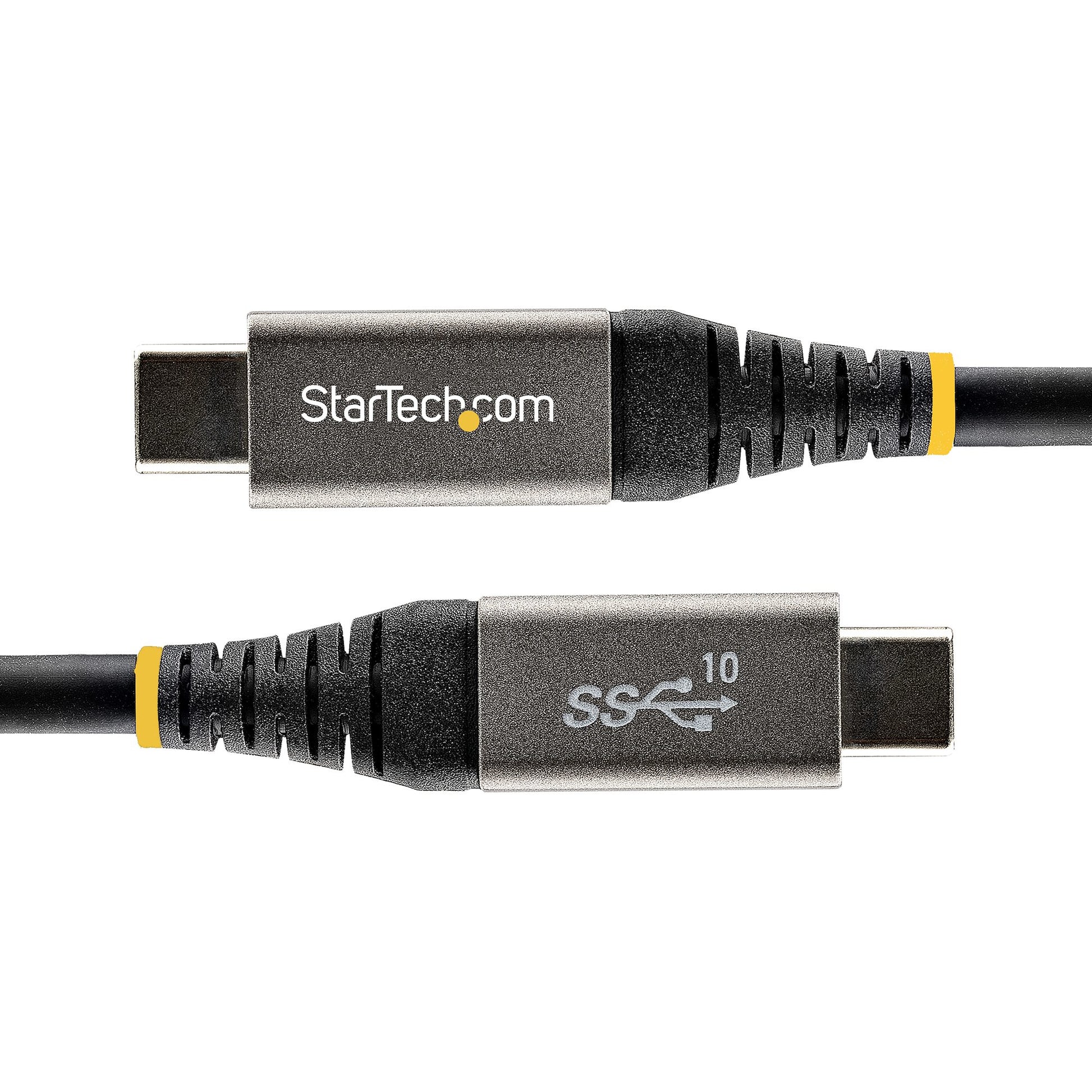 StarTech.com USB-C auf USB-C Kabel – USB 3.2 Gen 2 (10 Gbit/s) – 1 m – PD 100 W – Schwarz/Grau