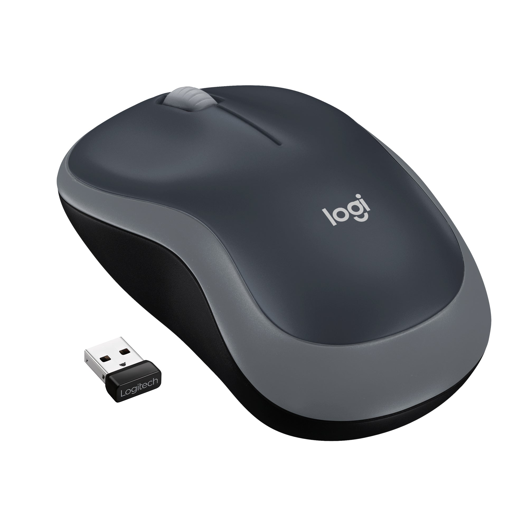 Logitech M185 Swift Grey Maus – kabellos