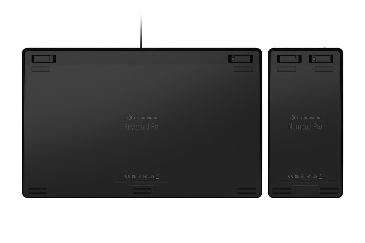 3Dconnexion Keyboard Pro – Tastatur, kabelgebunden (USB-A), CH-Layout (DE-CH), Fullsize (mit Ziffernblock)