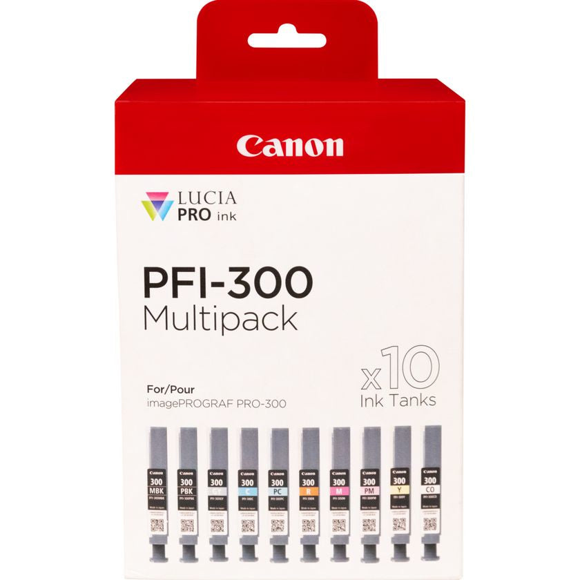 Canon Tintenpatronen-Multipack PFI-300, 10×14,4 ml, Original – für iPF PRO-300
