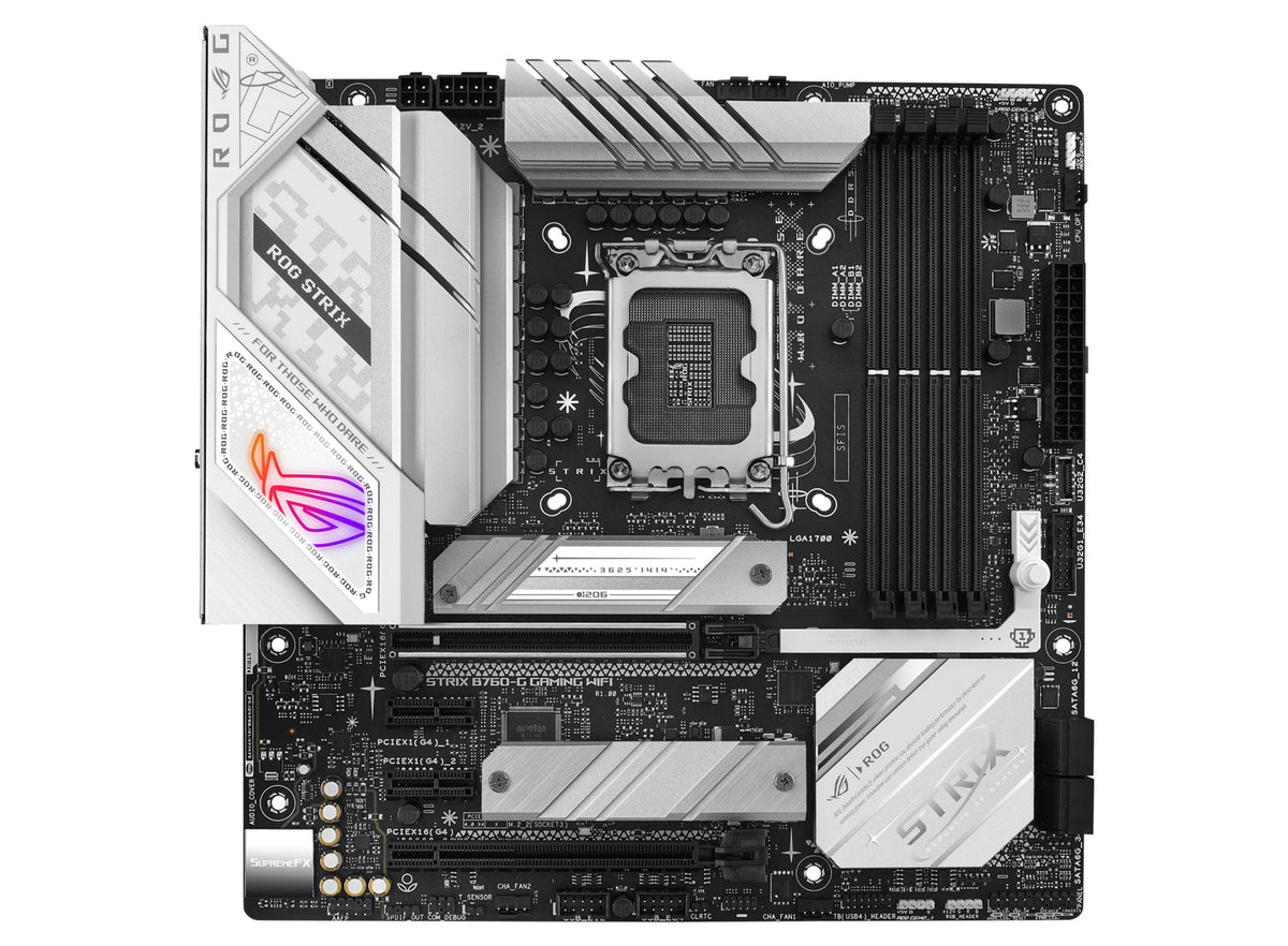 ASUS ROG STRIX B760-G GAMING WIFI – Mainboard – LGA 1700, Intel B760, mATX, für Intel Core i3/i5/i7 und andere