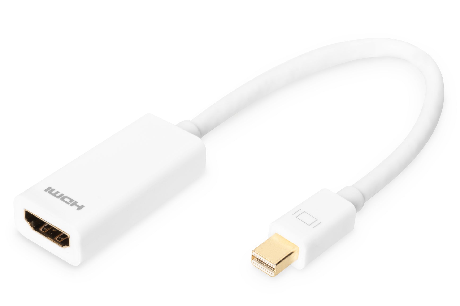 Digitus Mini DisplayPort (Stecker) auf HDMI (Buchse) Adapter – 15 cm