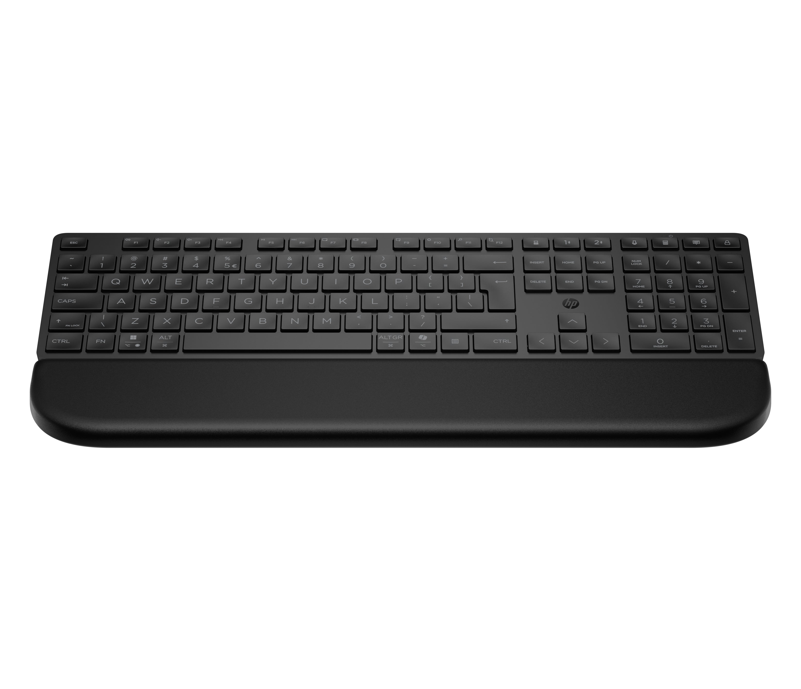 HP Multi-Dev Dual-Mode – Tastatur – Bluetooth & 2,4 GHz – mit Handballenauflage – leise Tasten – schwarz