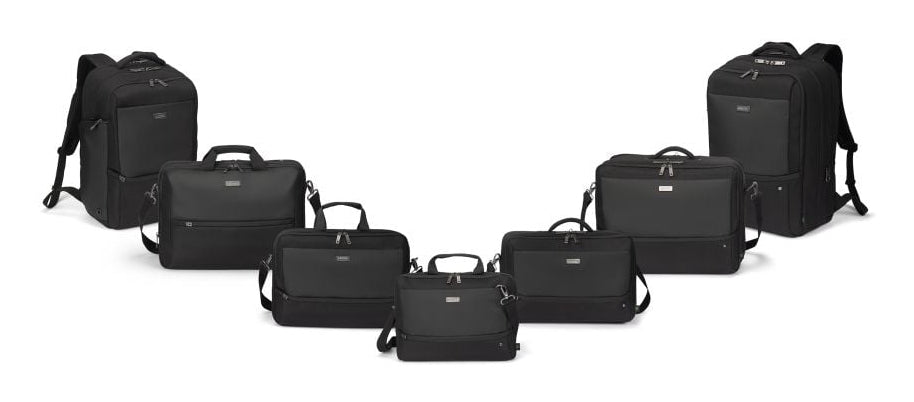 DICOTA Notebook-Tasche bis 16" – abschliessbar, Recyceltes Polyester – Schwarz