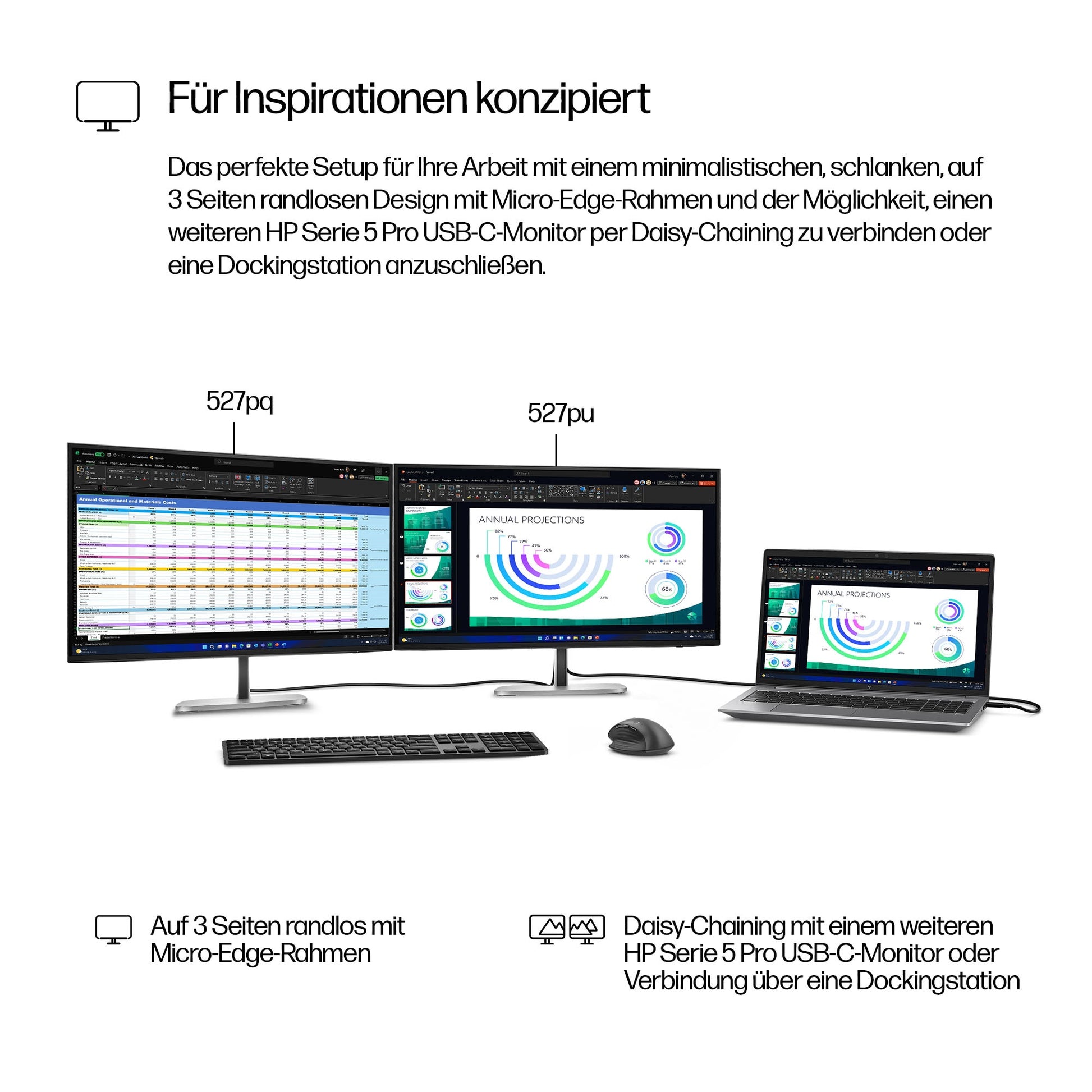 HP Serie 5 Pro 27 (527pq) – Monitor, 27" WQHD (2560 × 1440)