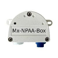 MOBOTIX PoE+ Adapter/Injektor – bis 25,5 W, 12–24 V DC, IP66/IK08 – für MOBOTIX Kameras – Weiss