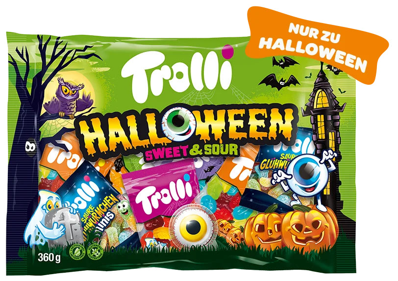 Trolli Halloween Gummibonbons – Süss-sauer – 360 g