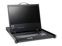 Tripp Lite NetController B040-016-19 – 19" Rack-LCD-Konsole – 1366 × 768, 16-Port VGA KVM, USB, 1U