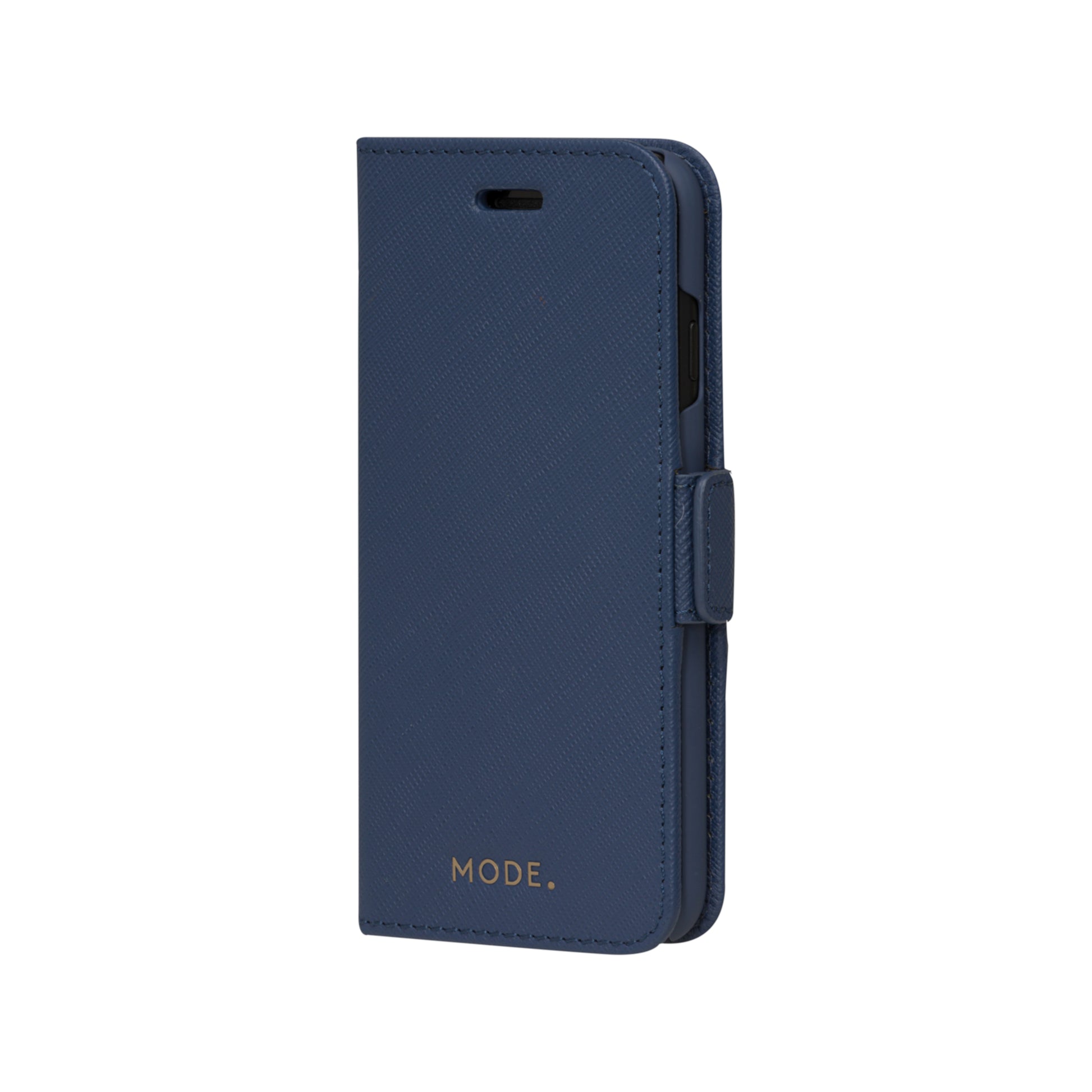 dbramante1928 Milano Wallethülle – für Apple iPhone SE/8/7, mit Ständer, 3 Kartenfächer, Leder, Ocean Blue