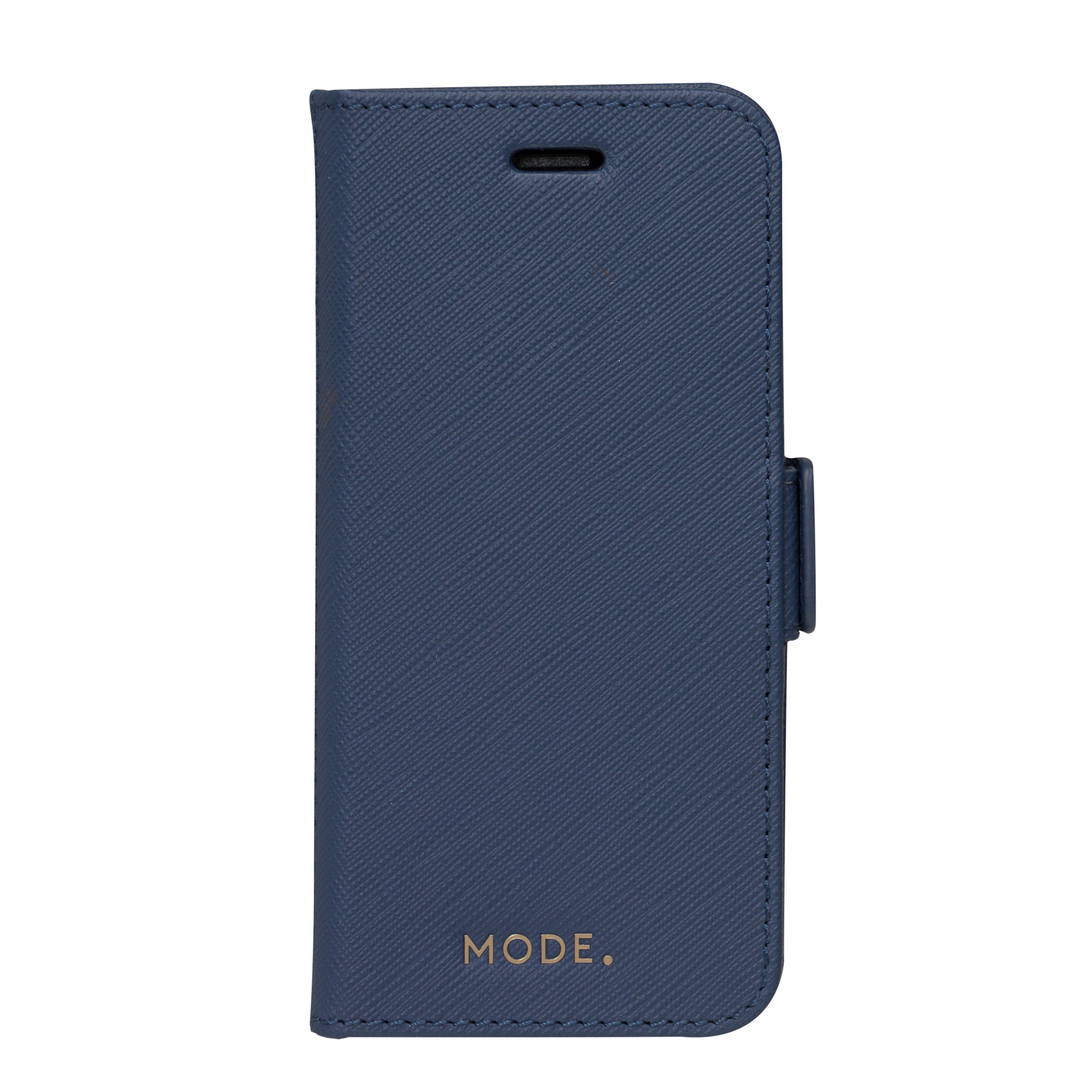 dbramante1928 Milano Wallethülle – für Apple iPhone SE/8/7, mit Ständer, 3 Kartenfächer, Leder, Ocean Blue