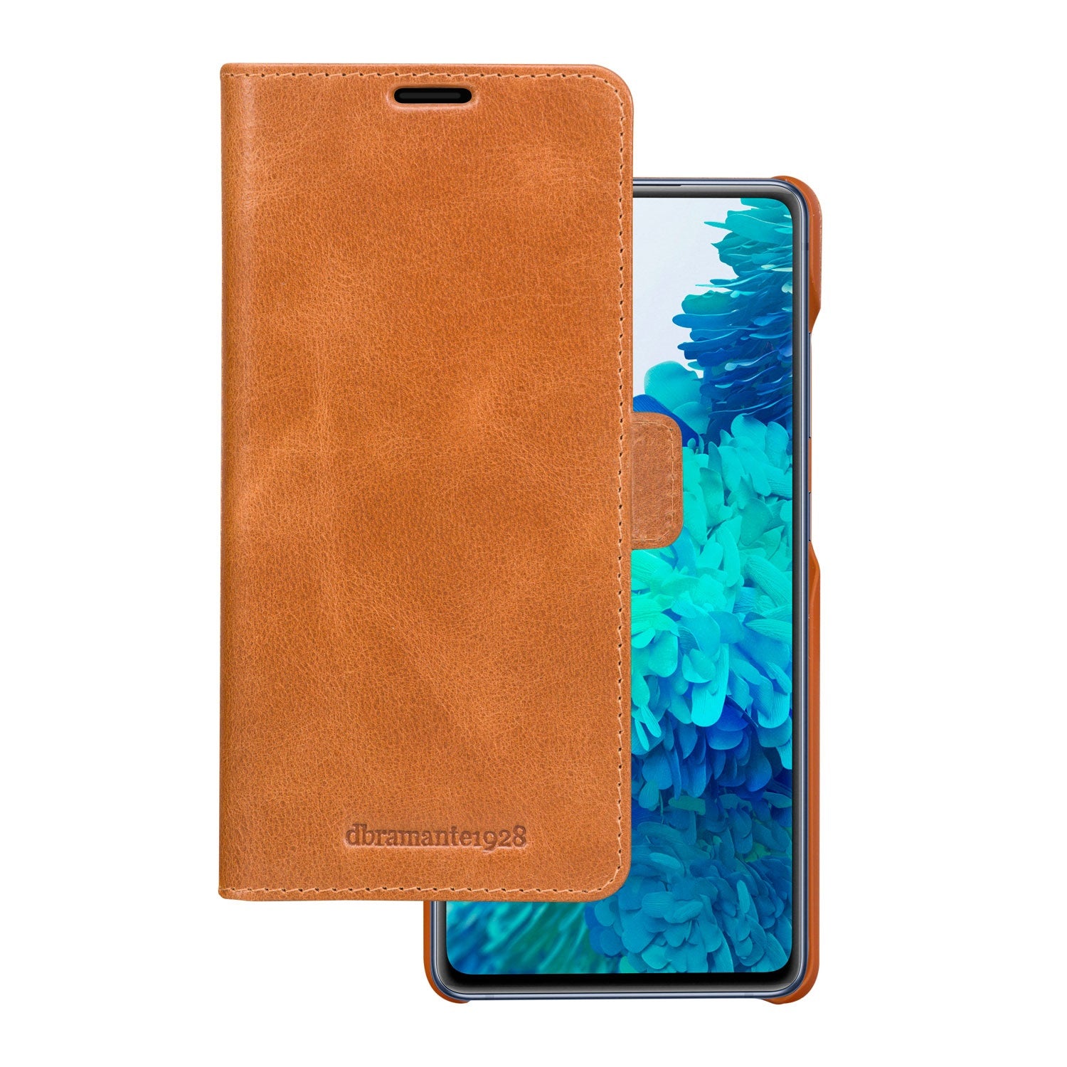 dbramante1928 Lynge Wallethülle – für Samsung Galaxy S21 FE, 3 Kartenfächer, Leder, Braun