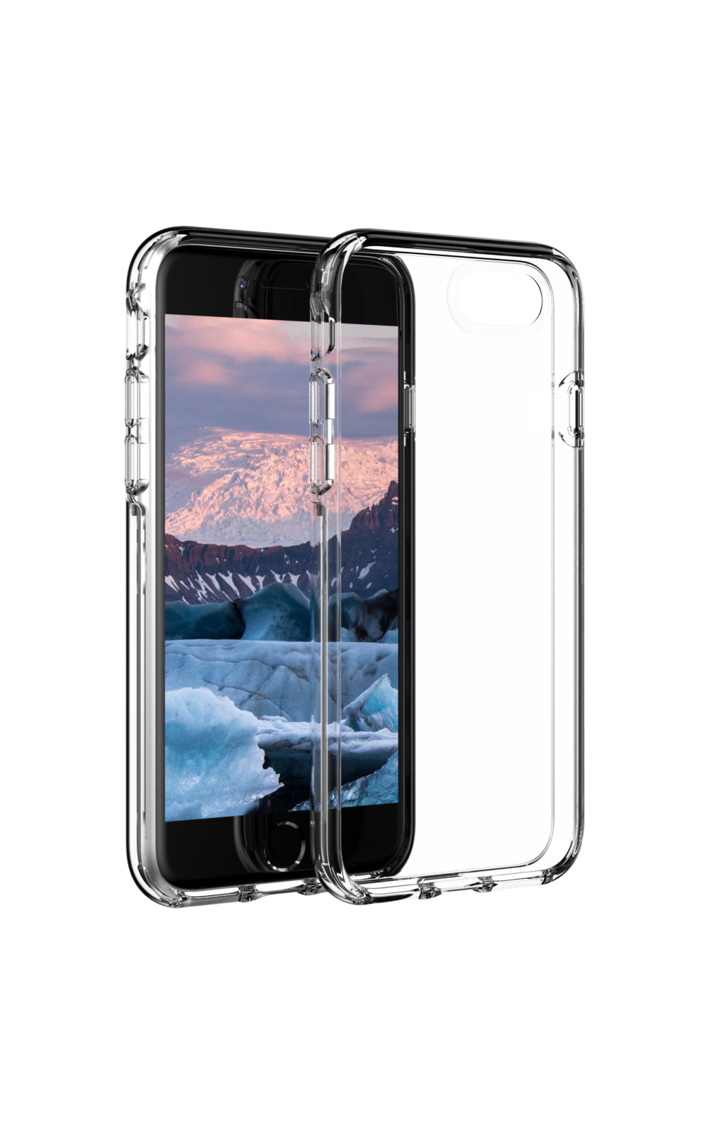 dbramante1928 Iceland Pro – Backcover – für Apple iPhone SE/8/7, Kunststoff, Transparent, bis 3 m sturzsicher