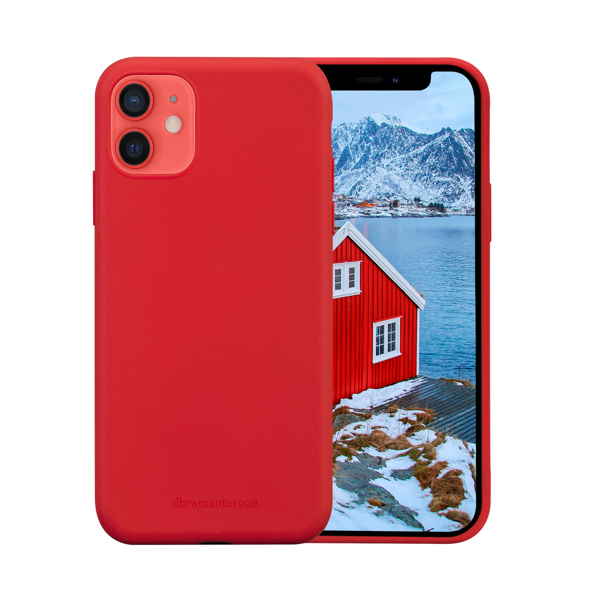 dbramante1928 Greenland Backcover – für Apple iPhone 11 / iPhone XR, Recycling-Kunststoff, Candy Apple Red