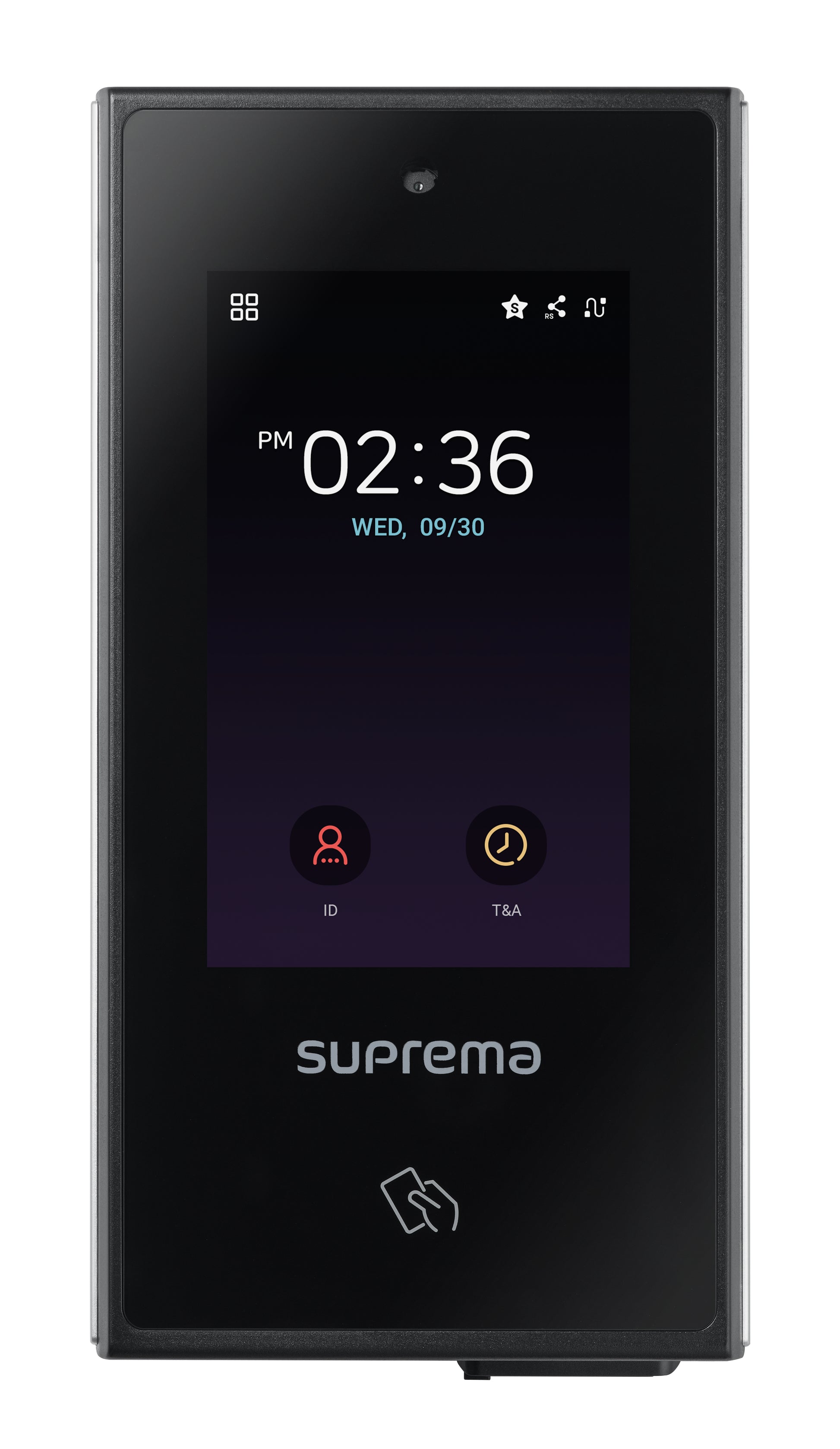 Suprema X-Station 2 Zutrittsterminal – RFID 125 kHz/13,56 MHz, NFC, QR-Code, Ethernet (RJ45), RS-485, 12–24 V