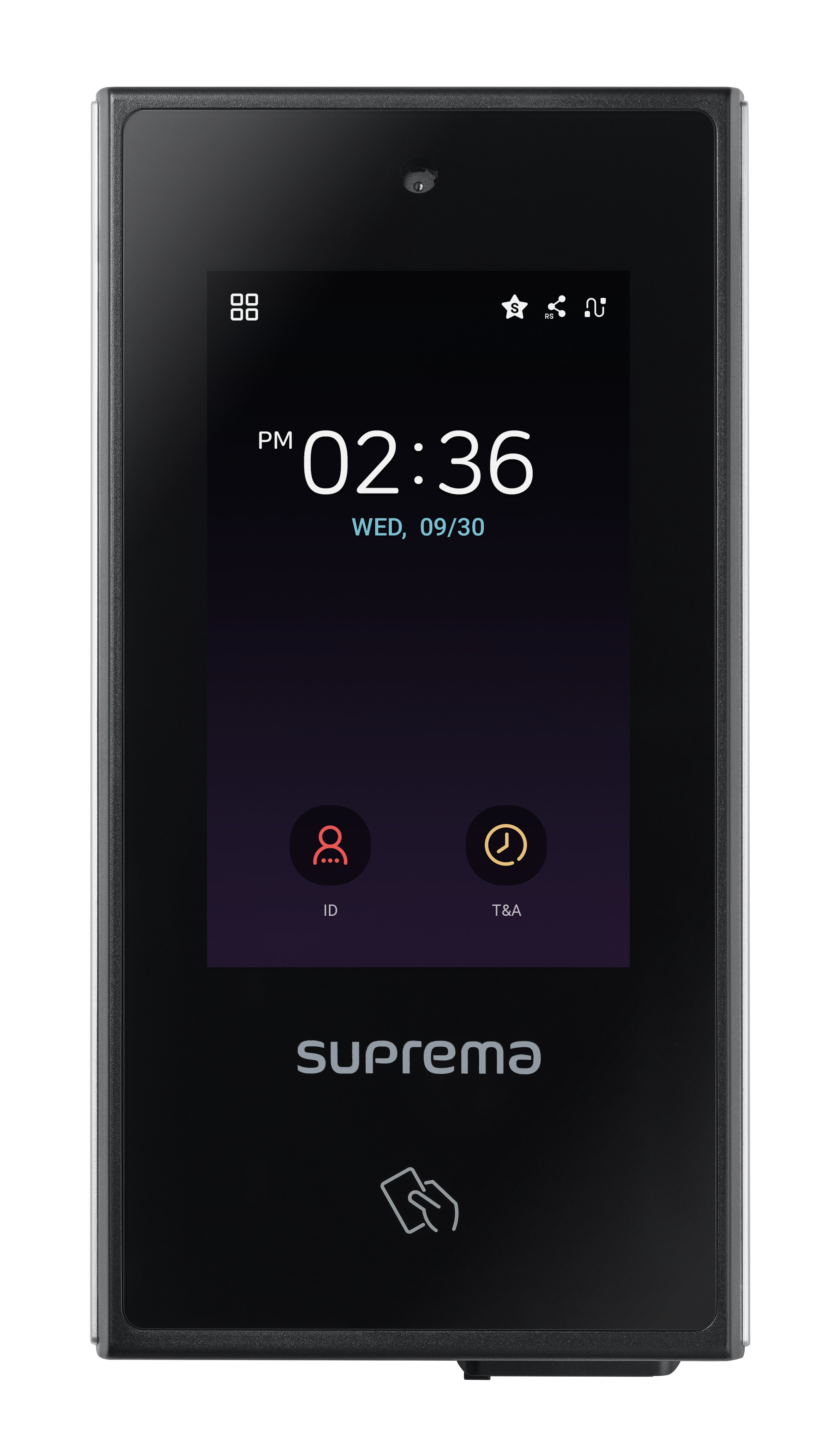 Suprema X-Station 2 IP-Türsprechanlage – NFC, BT, RFID 125 kHz, Ethernet (RJ45), RS-485, IP65, Schwarz