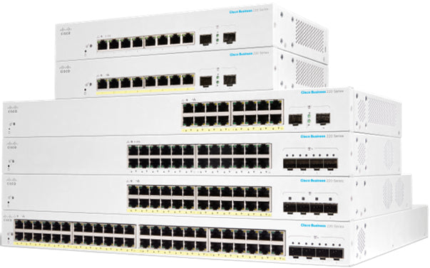 Cisco CBS220-48T-4X-EU – Managed Switch – 48×GbE, 4×SFP+, L2, 1U