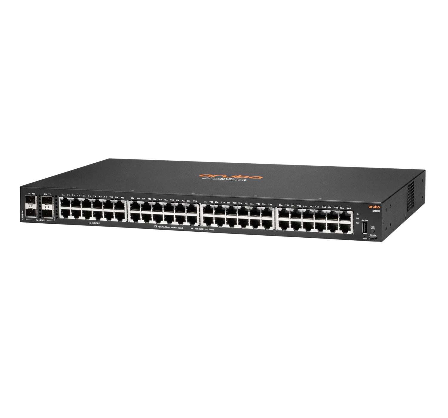 HPE Aruba CX 6000 R8N86A – Managed Switch – 48×GbE, 4×SFP, L3, 1U