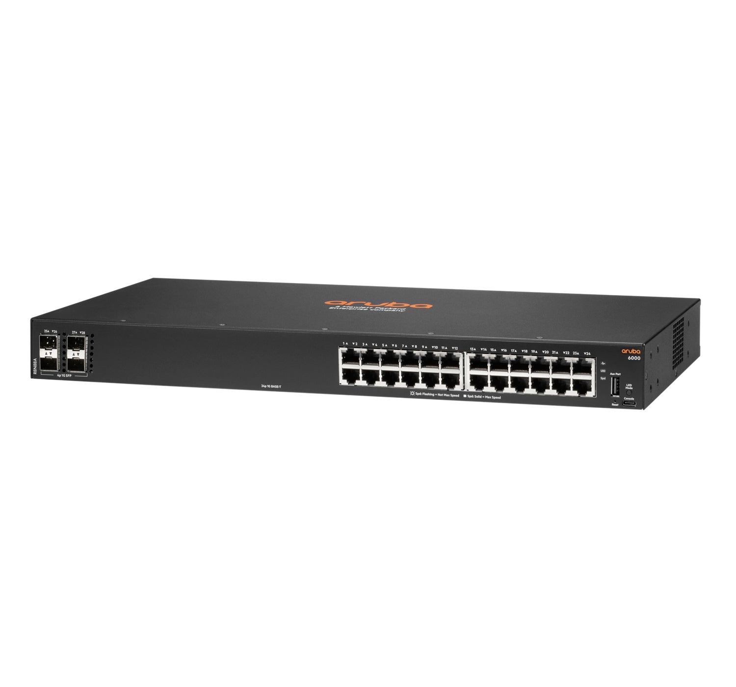 HPE Aruba Switch CX 6000 24G 4SFP R8N88A – Managed Switch – 24×GbE, 4×SFP, L3, 1U
