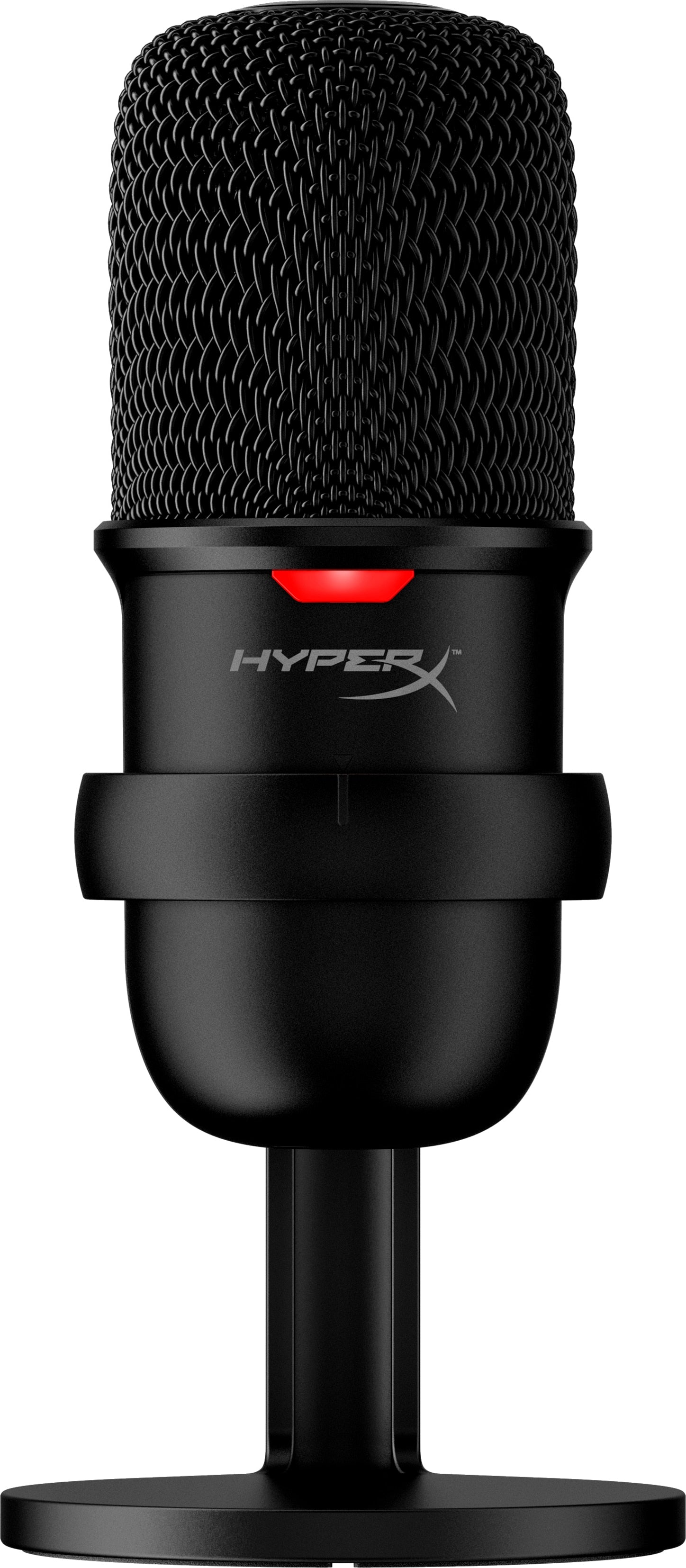 HyperX HX SoloCast HMIS1X-XX-BK Tischmikrofon – USB-C, Kabelgebunden, 16 Bit, für PC/Mac/PlayStation, Schwarz