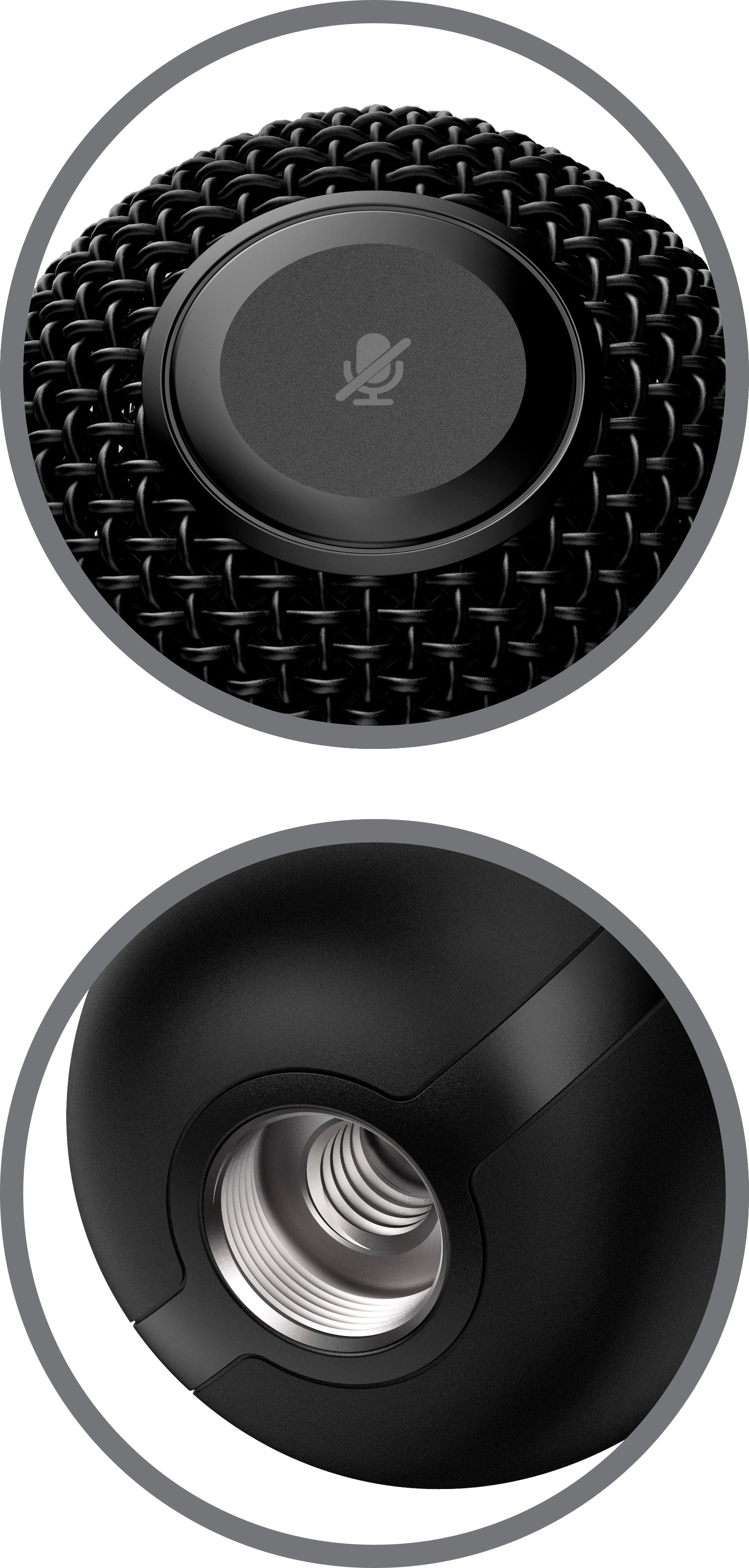 HyperX HX SoloCast HMIS1X-XX-BK Tischmikrofon – USB-C, Kabelgebunden, 16 Bit, für PC/Mac/PlayStation, Schwarz