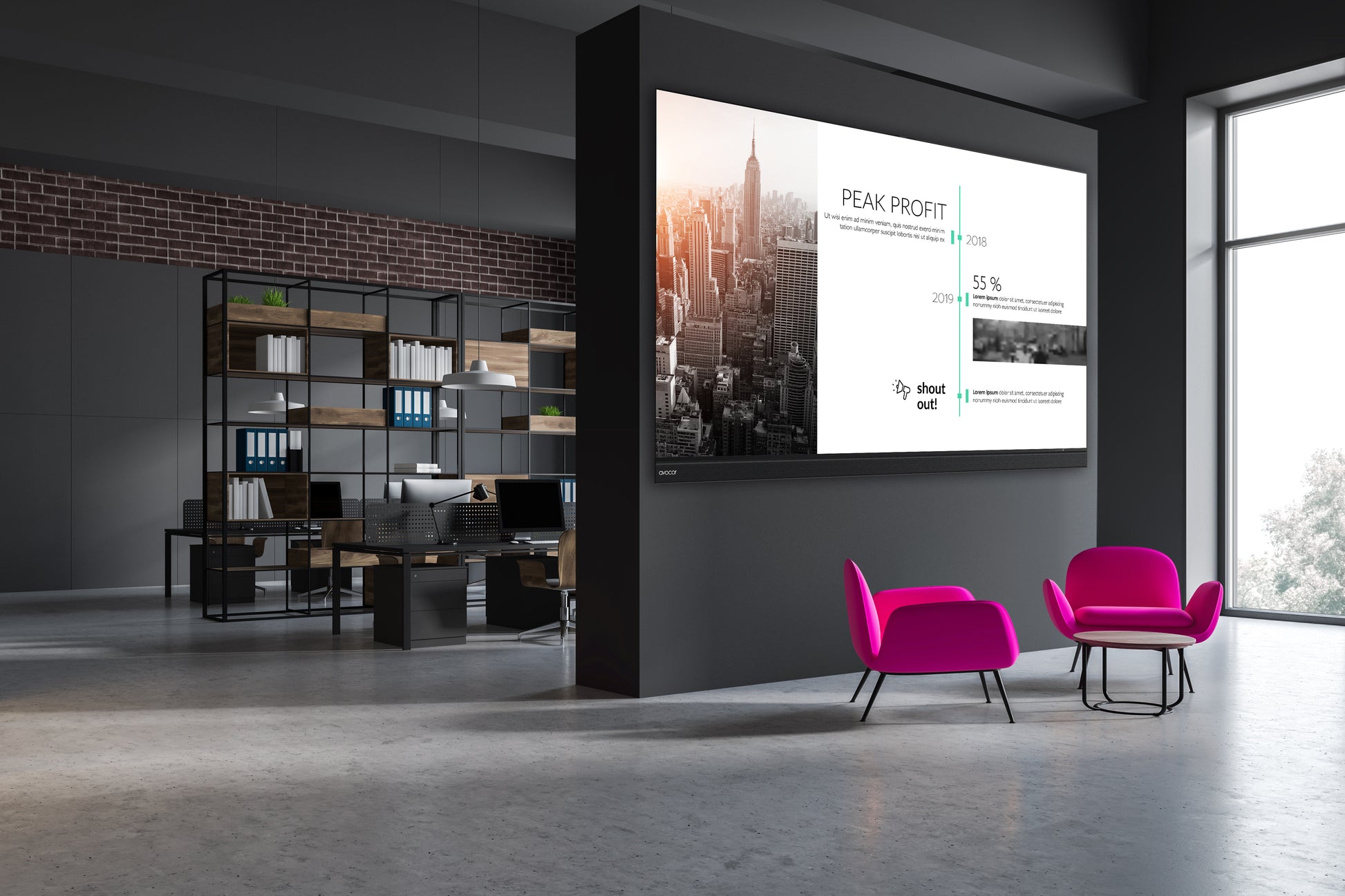 Avocor AVX-1320 – 132" Full HD Signage-Display, 550 cd/m²