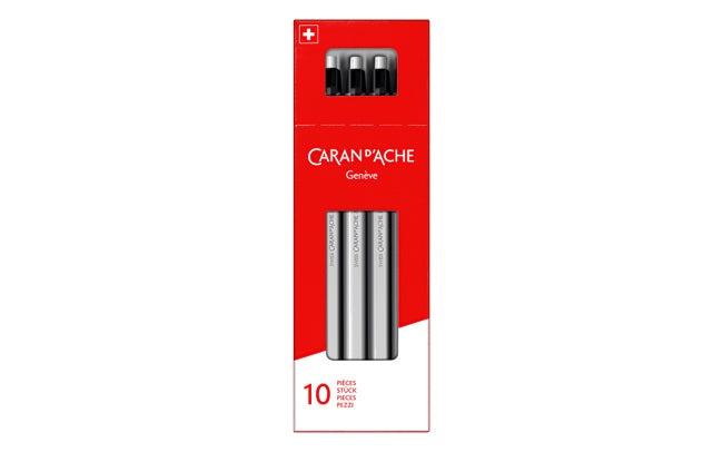 Caran d-Ache Caran d'Ache 825 Kugelschreiber – 10er Pack, Blau, Druck
