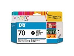 HP Tintenpatrone 70, schwarz, ca. 130 ml – für Tintenstrahldrucker/Multifunktionsgeräte