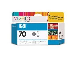 HP Tintenpatrone 70, Grau, 130 ml – für Tintenstrahldrucker/Multifunktionsgeräte