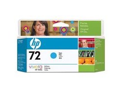 HP Tintenpatrone 72, cyan, 130 ml – für Tintenstrahldrucker/Multifunktionsgeräte