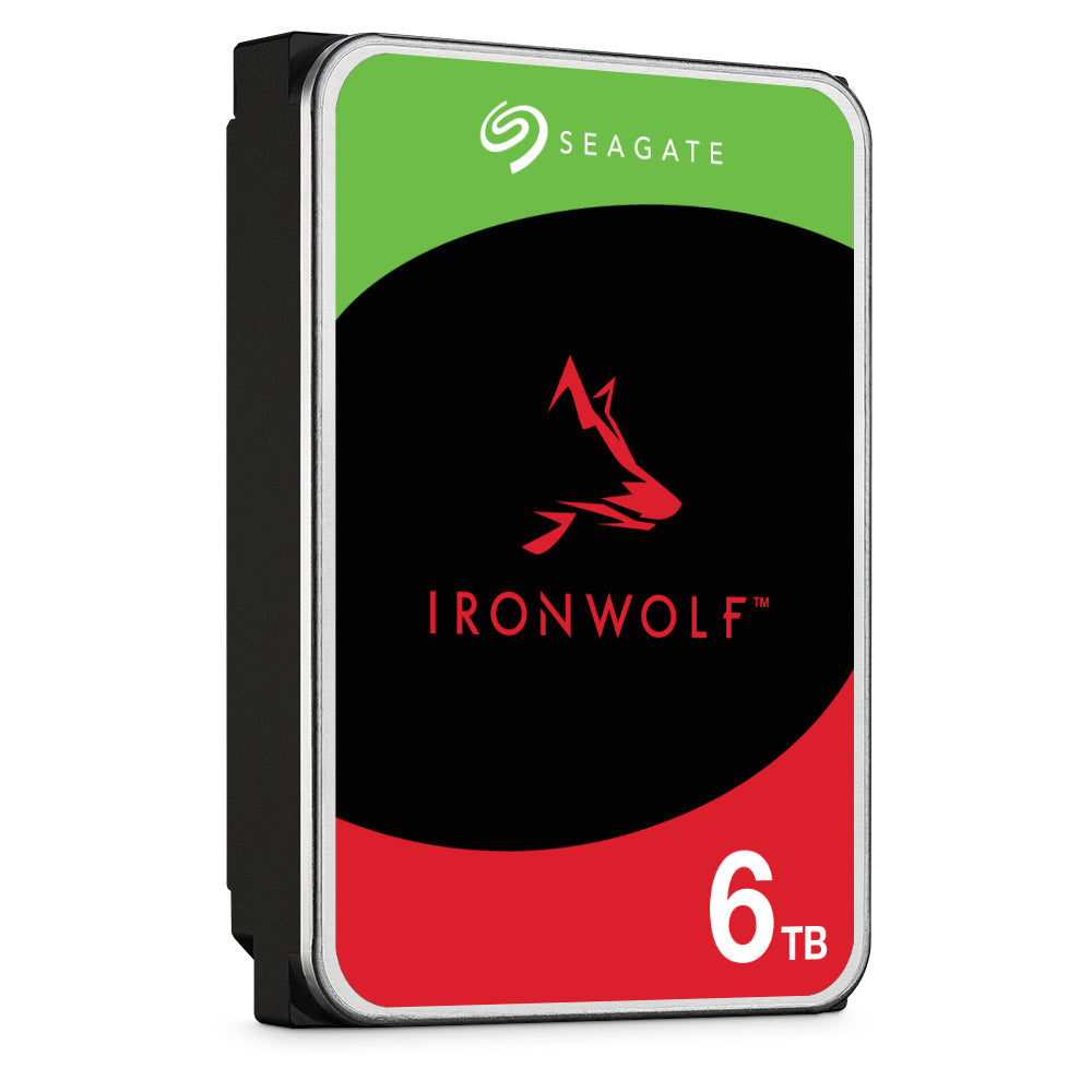 Seagate IronWolf ST6000VN006 – 3,5" HDD, SATA III, 6 TB, 5400 U/min, 256 MB Cache, für NAS