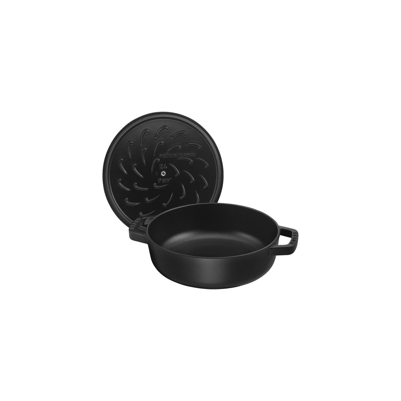 ZWILLING Kochtopf – 3,7 l, Ø 28 cm, Gusseisen, Emaille, für Induktion, Gas, Glaskeramik und andere, Schwarz
