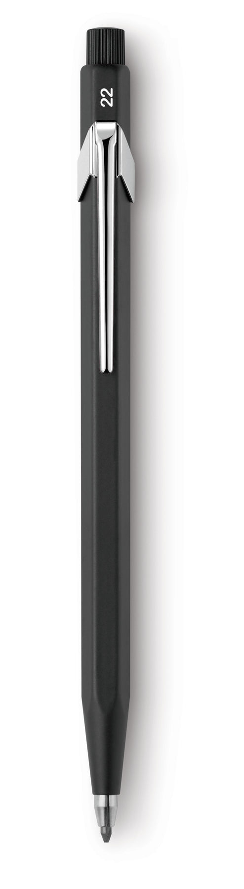 Caran d-Ache Fixpencil Fallminenstift – 3,0 mm – Aluminium – Schwarz – mit Spitzer