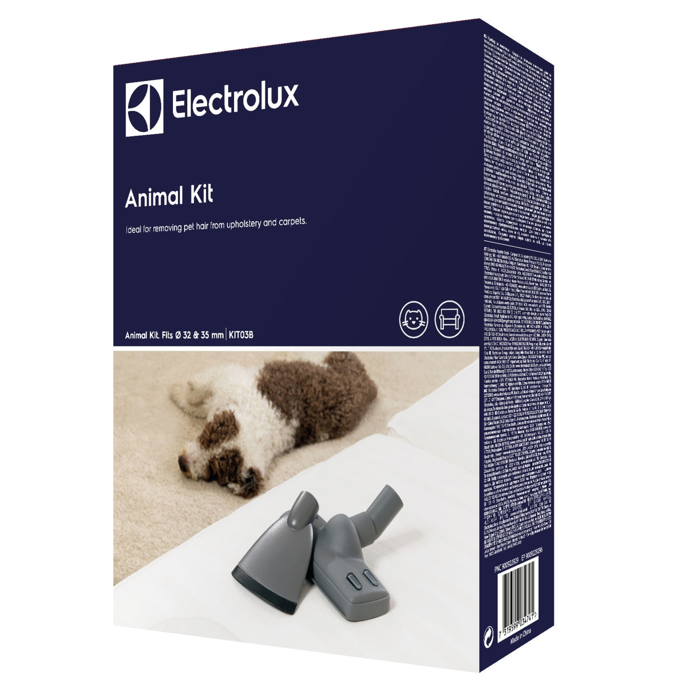 Electrolux Düsenset KIT03B – 2 Düsen, schwarz, grau, für 32/35 mm
