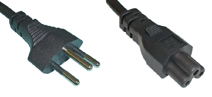Diggelmann Netzkabel – SPNBI-1.5, 1,5 m, T12 – C5-Koppler / 3-polig