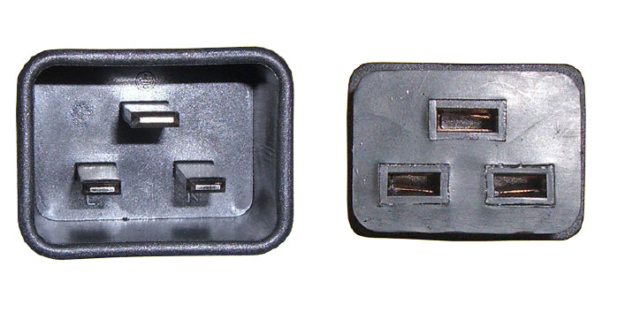 Diggelmann Netzkabel, IEC C19 auf IEC C20, halogenfrei, 8 m, schwarz