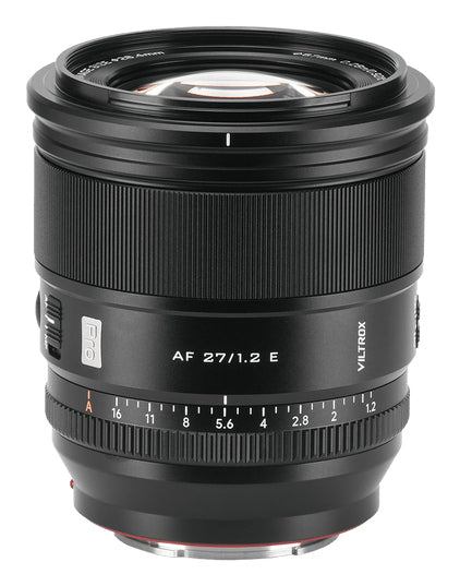 Viltrox AF 27/1.2 E Pro APS-C Objektiv – Sony E-Mount – 27 mm f/1.2 – Naheinstellgrenze 0,28 m – Schwarz