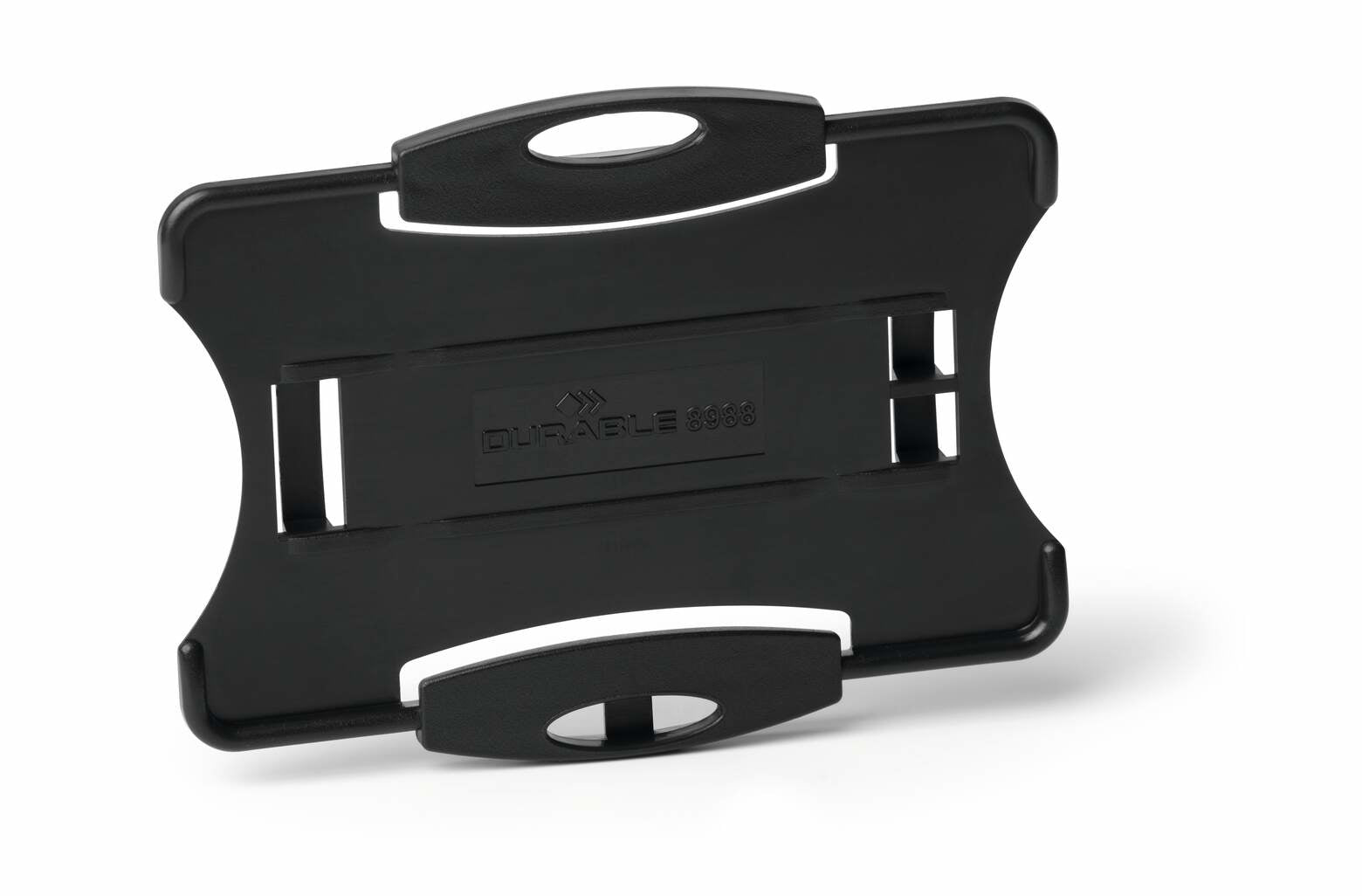 Durable Ausweishalter – 87 × 54 mm, schwarz, für 2 Betriebs-/Sicherheitsausweise, 10er-Pack