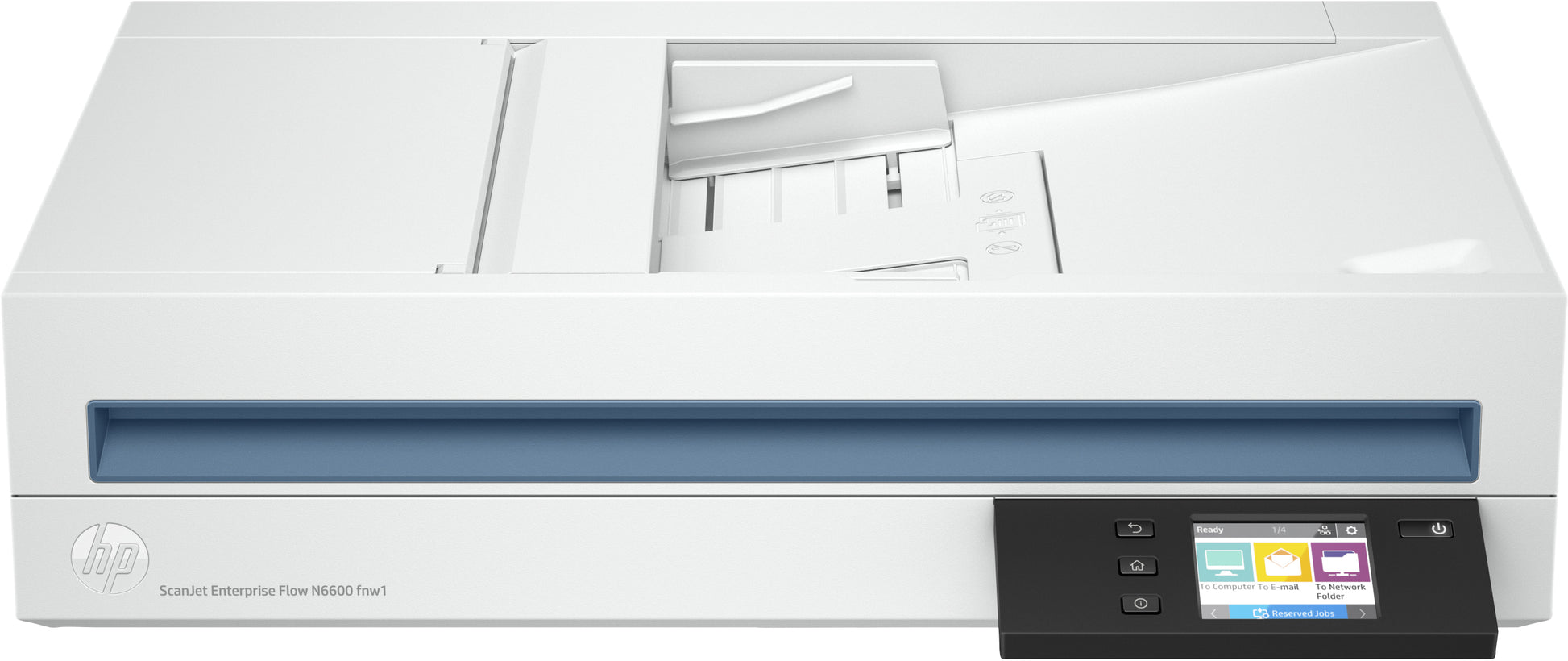 HP Scanjet Enterprise Flow N6600 – Flachbett + ADF, A4, Duplex, 50 ppm, ADF 100 Blatt, WLAN/LAN, 1'200 dpi