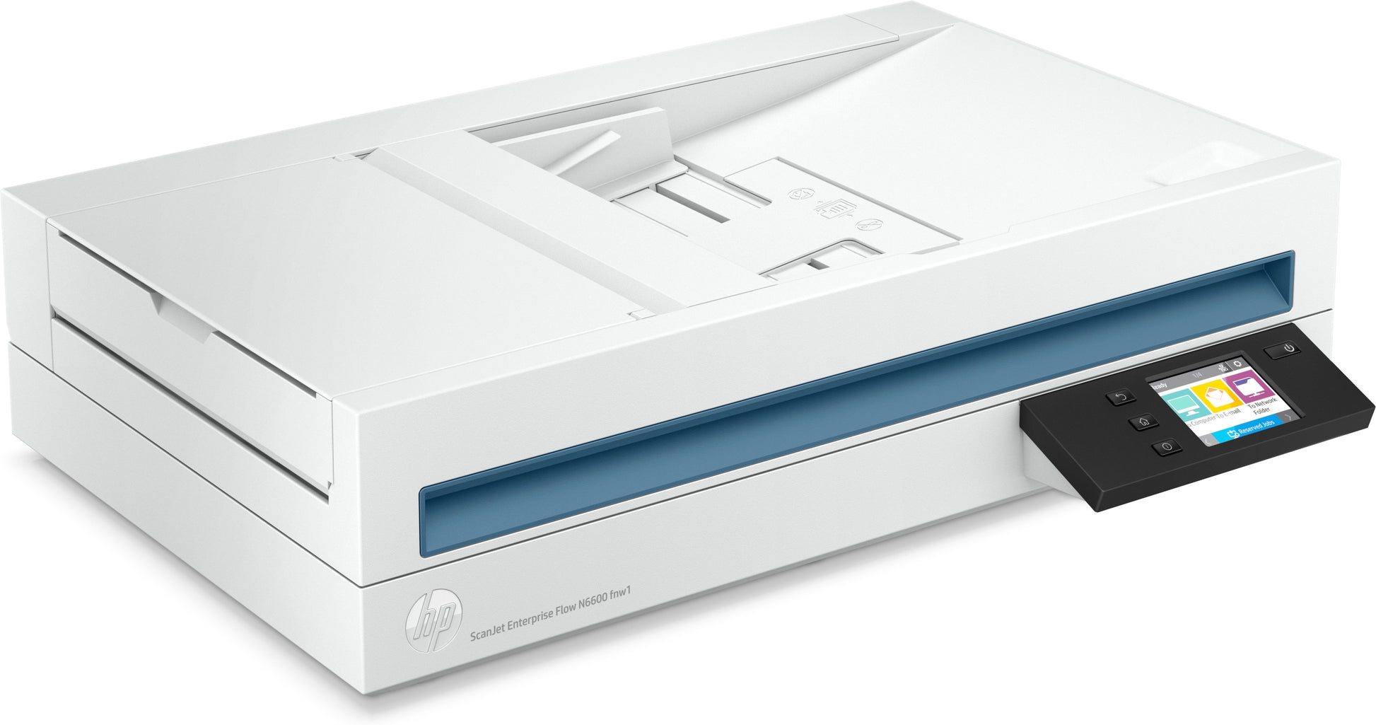 HP Scanjet Enterprise Flow N6600 – Flachbett + ADF, A4, Duplex, 50 ppm, ADF 100 Blatt, WLAN/LAN, 1'200 dpi