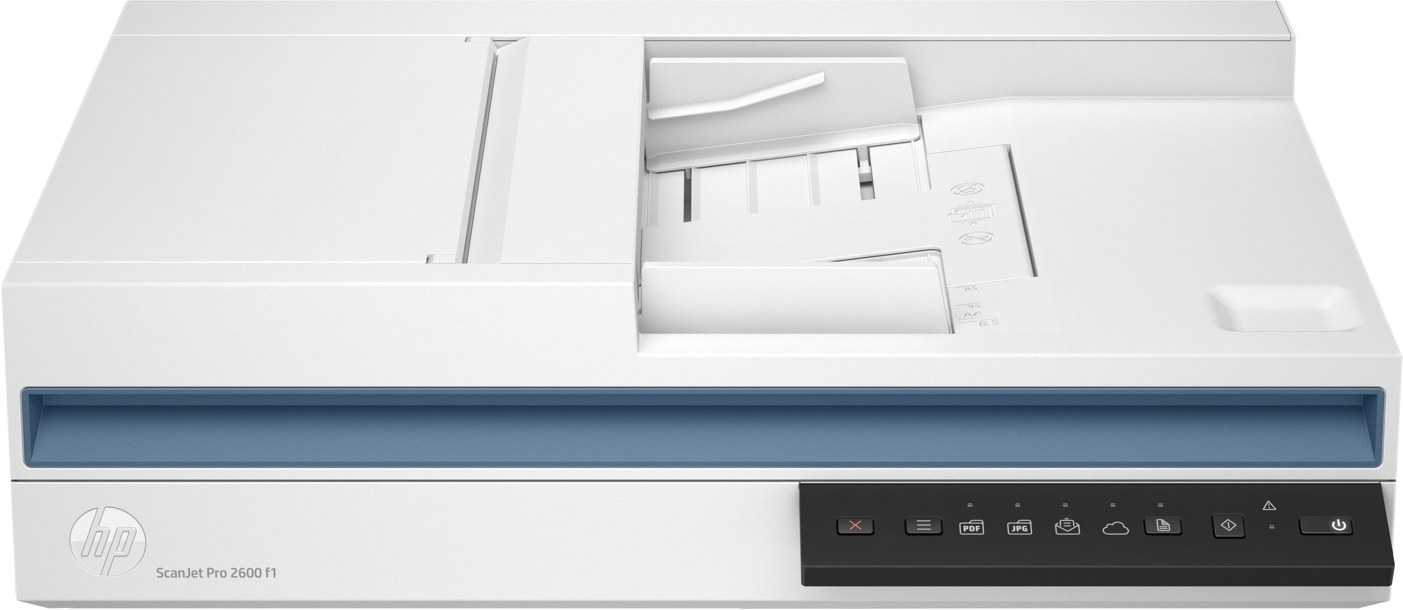 HP Scanjet Pro 2600 F1 – Flachbettscanner mit ADF, A4, Duplex, 50 ppm, 600 dpi, ADF 60 Blatt, USB