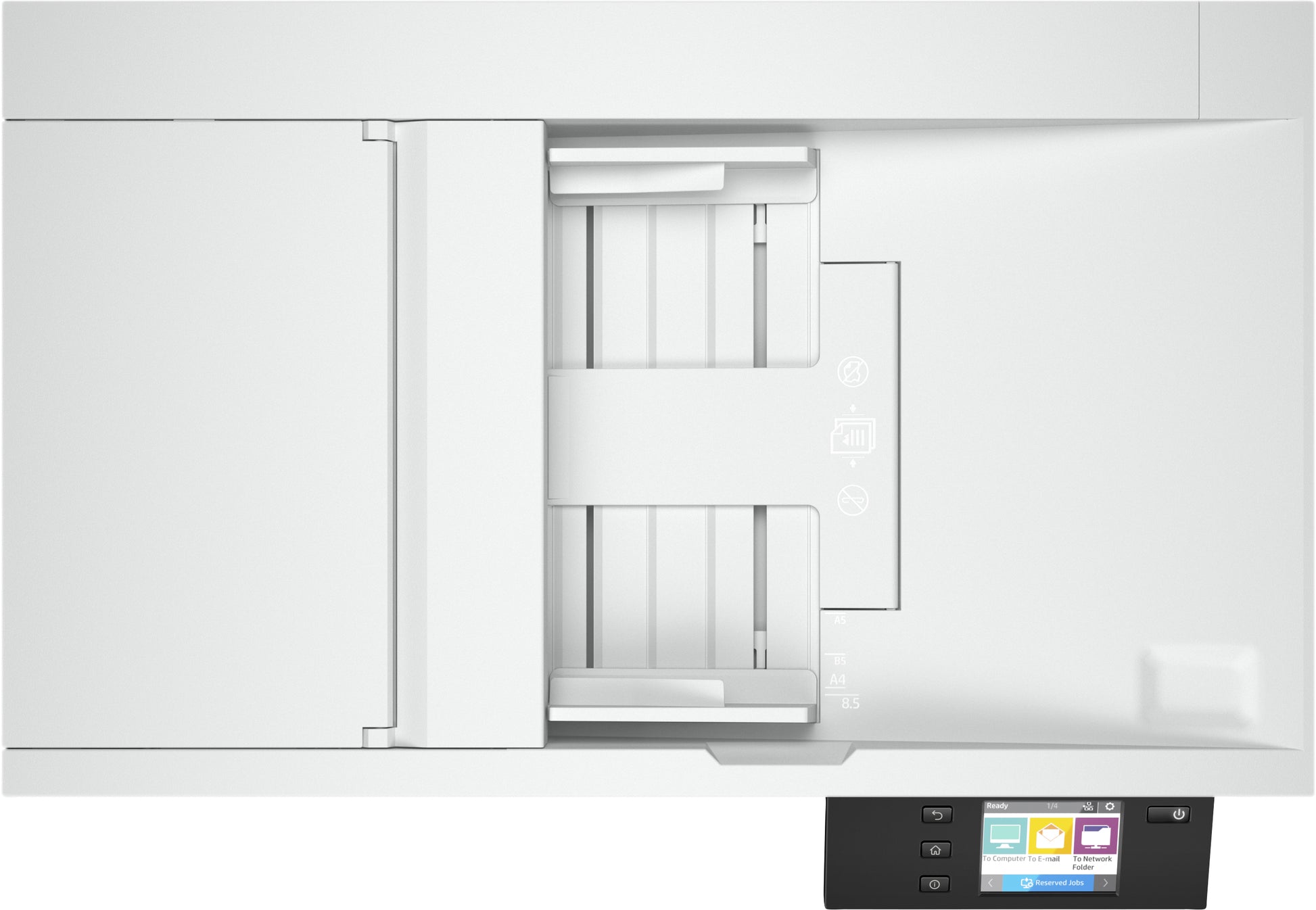 HP Scanjet Pro N4600 Fnw1 – Flachbett + ADF, A4, Duplex, 40 Seiten pro Minute, ADF 100 Blatt, WLAN, 1'200 dpi
